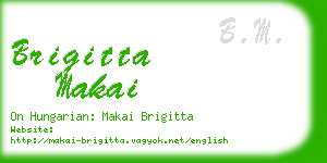brigitta makai business card